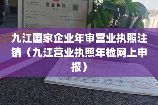 九江国家企业年审营业执照注销（九江营业执照年检网上申报）