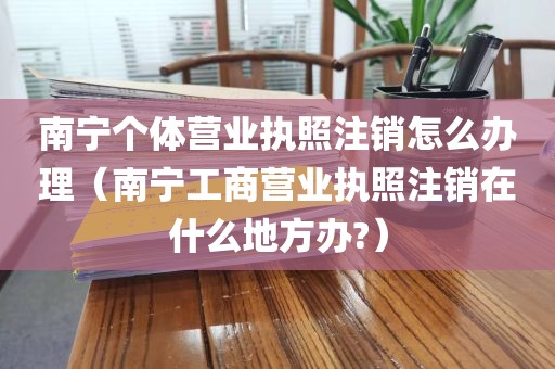 南宁个体营业执照注销怎么办理（南宁工商营业执照注销在什么地方办?）