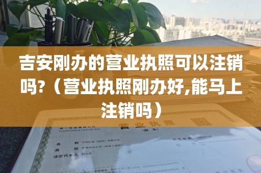 吉安刚办的营业执照可以注销吗?（营业执照刚办好,能马上注销吗）