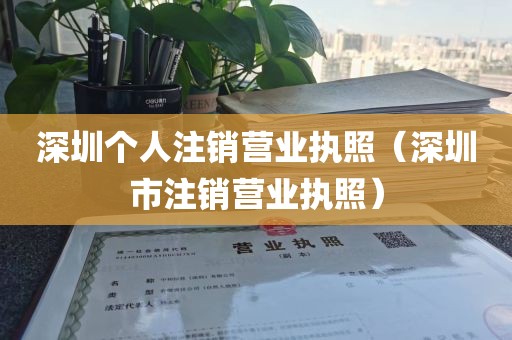 深圳个人注销营业执照(深圳市注销营业执照)