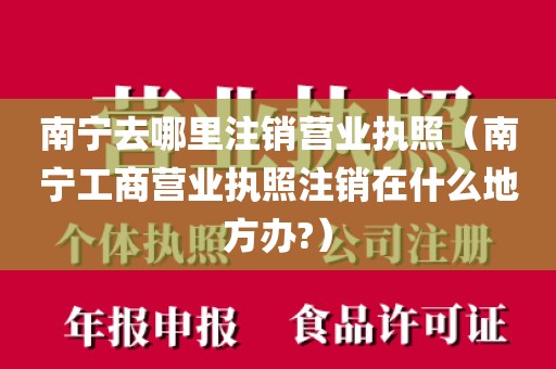 南宁去哪里注销营业执照（南宁工商营业执照注销在什么地方办?）