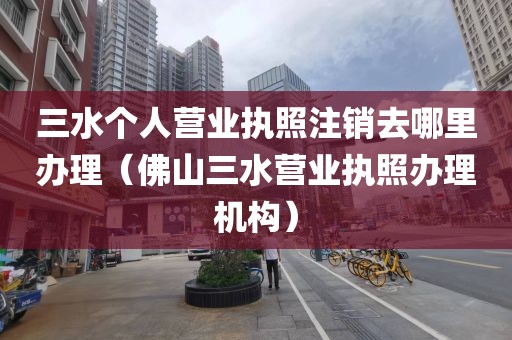 三水个人营业执照注销去哪里办理（佛山三水营业执照办理机构）