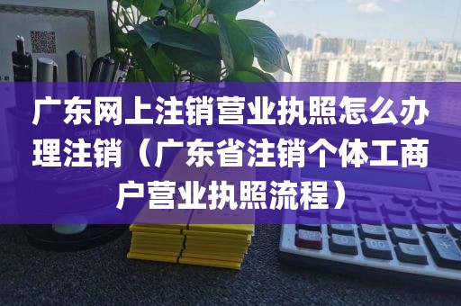 广东网上注销营业执照怎么办理注销（广东省注销个体工商户营业执照流程）