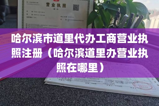哈尔滨市道里代办工商营业执照注册(哈尔滨道里办营业执照在哪里)