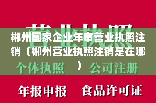 郴州国家企业年审营业执照注销（郴州营业执照注销是在哪）
