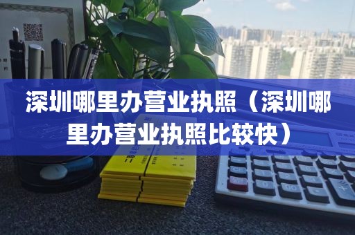 深圳哪里办营业执照（深圳哪里办营业执照比较快）