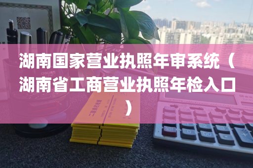 湖南国家营业执照年审系统（湖南省工商营业执照年检入口）