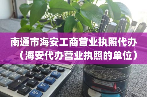 南通市海安工商营业执照代办（海安代办营业执照的单位）