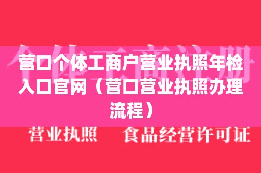 营口个体工商户营业执照年检入口官网（营口营业执照办理流程）