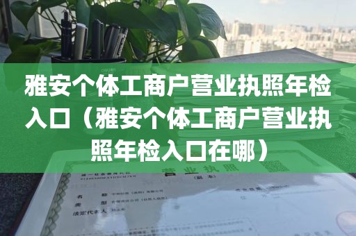 雅安个体工商户营业执照年检入口（雅安个体工商户营业执照年检入口在哪）