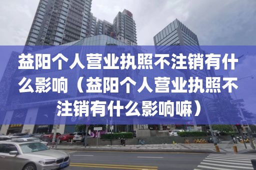 益阳个人营业执照不注销有什么影响（益阳个人营业执照不注销有什么影响嘛）