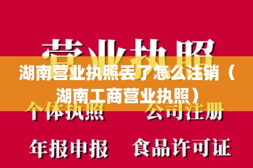 湖南营业执照丢了怎么注销（湖南工商营业执照）
