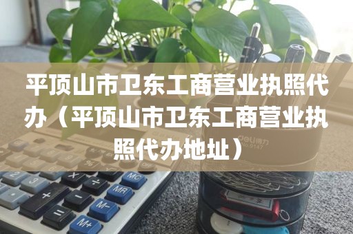 平顶山市卫东工商营业执照代办（平顶山市卫东工商营业执照代办地址）