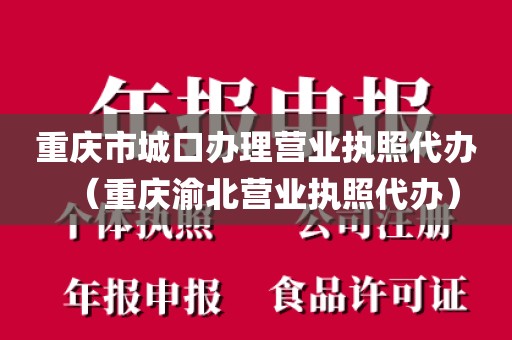 重庆市城口办理营业执照代办（重庆渝北营业执照代办）
