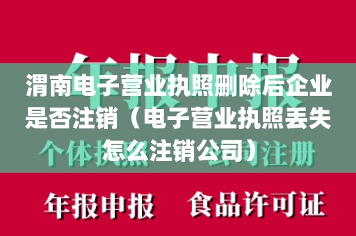 渭南电子营业执照删除后企业是否注销（电子营业执照丢失怎么注销公司）