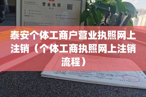 泰安个体工商户营业执照网上注销(个体工商执照网上注销流程)