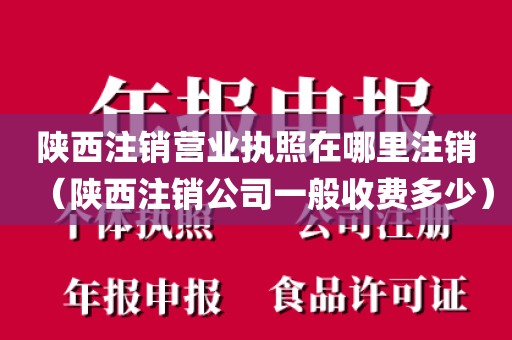 陕西注销营业执照在哪里注销（陕西注销公司一般收费多少）