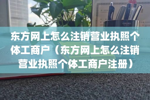 东方网上怎么注销营业执照个体工商户(东方网上怎么注销营业执照个体工商户注册)