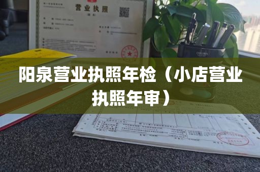 阳泉营业执照年检(小店营业执照年审)