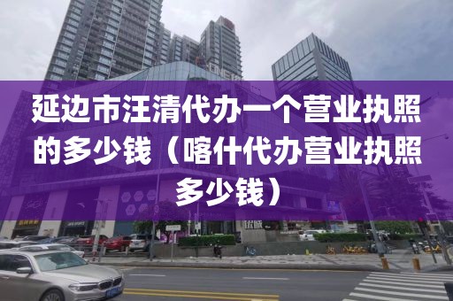 延边市汪清代办一个营业执照的多少钱(喀什代办营业执照多少钱)
