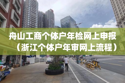 舟山工商个体户年检网上申报(浙江个体户年审网上流程)