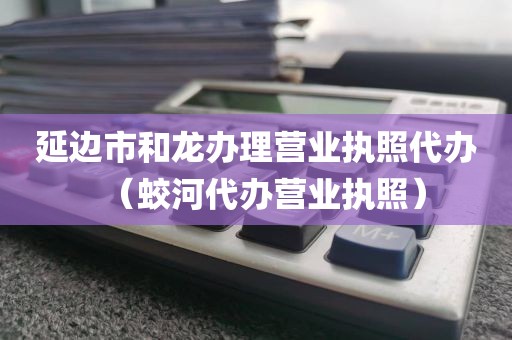 延边市和龙办理营业执照代办（蛟河代办营业执照）