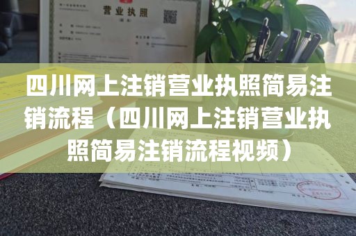四川网上注销营业执照简易注销流程(四川网上注销营业执照简易注销流程视频)