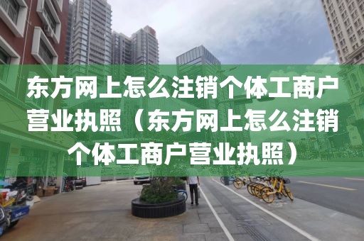 东方网上怎么注销个体工商户营业执照（东方网上怎么注销个体工商户营业执照）