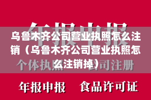 乌鲁木齐公司营业执照怎么注销（乌鲁木齐公司营业执照怎么注销掉）