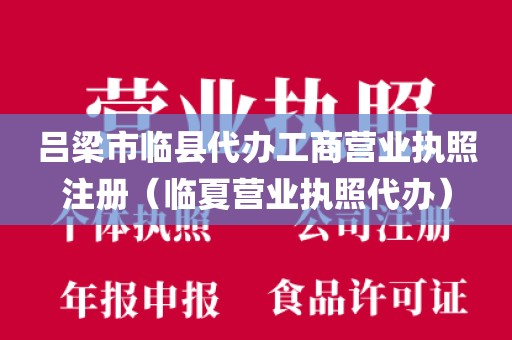 吕梁市临县代办工商营业执照注册（临夏营业执照代办）