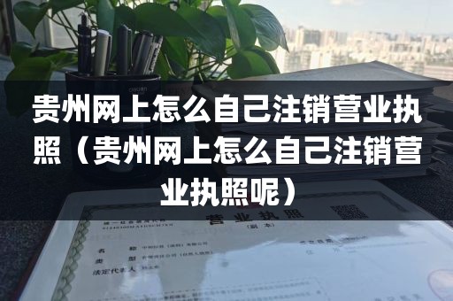 贵州网上怎么自己注销营业执照（贵州网上怎么自己注销营业执照呢）