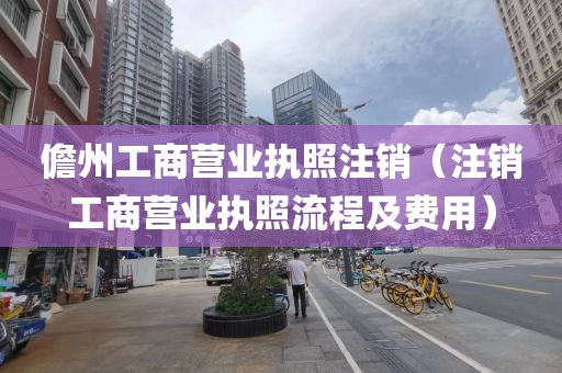 儋州工商营业执照注销（注销工商营业执照流程及费用）