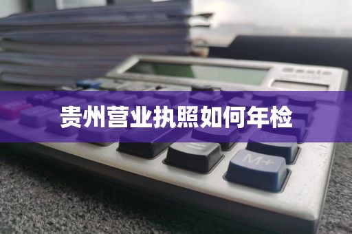 贵州营业执照如何年检