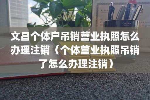 文昌个体户吊销营业执照怎么办理注销（个体营业执照吊销了怎么办理注销）
