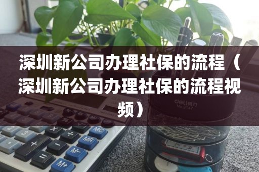 深圳新公司办理社保的流程（深圳新公司办理社保的流程视频）
