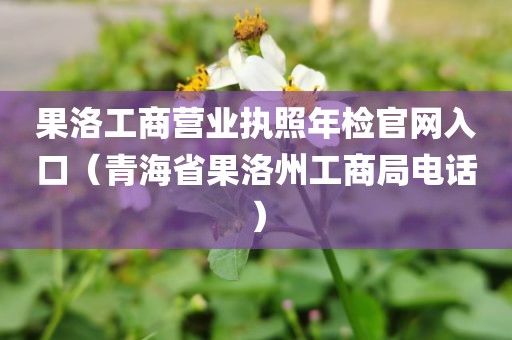 果洛工商营业执照年检官网入口（青海省果洛州工商局电话）