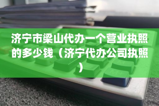济宁市梁山代办一个营业执照的多少钱（济宁代办公司执照）
