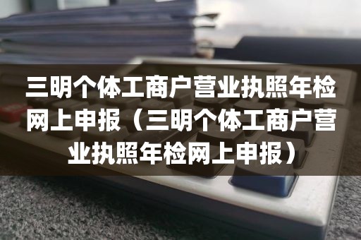 三明个体工商户营业执照年检网上申报（三明个体工商户营业执照年检网上申报）