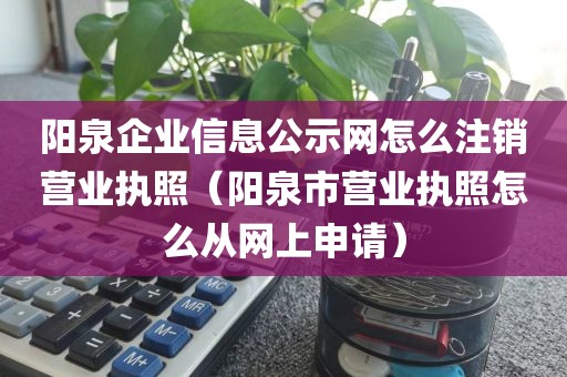 阳泉企业信息公示网怎么注销营业执照（阳泉市营业执照怎么从网上申请）