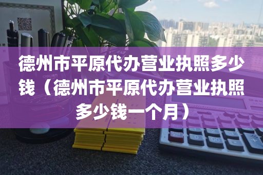 德州市平原代办营业执照多少钱（德州市平原代办营业执照多少钱一个月）