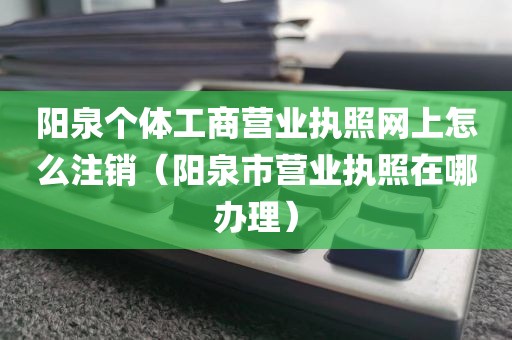 阳泉个体工商营业执照网上怎么注销（阳泉市营业执照在哪办理）