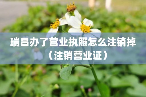 瑞昌办了营业执照怎么注销掉（注销营业证）