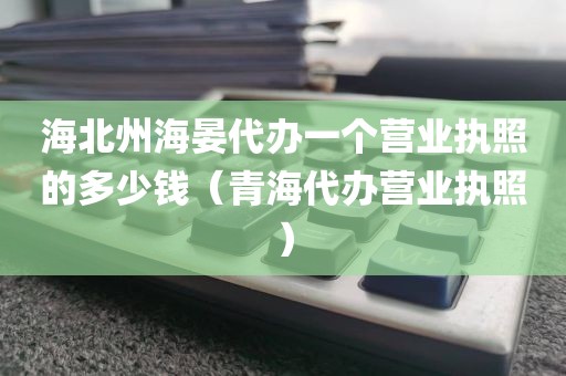 海北州海晏代办一个营业执照的多少钱（青海代办营业执照）