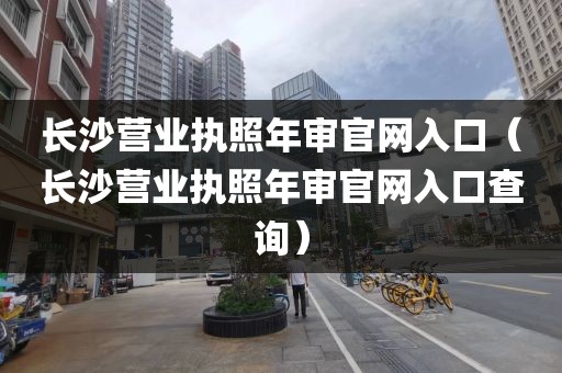 长沙营业执照年审官网入口（长沙营业执照年审官网入口查询）