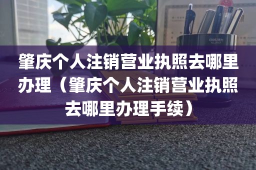 肇庆个人注销营业执照去哪里办理（肇庆个人注销营业执照去哪里办理手续）