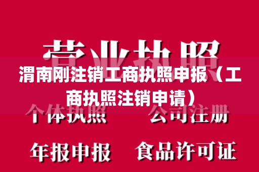 渭南刚注销工商执照申报（工商执照注销申请）
