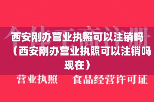 西安刚办营业执照可以注销吗(西安刚办营业执照可以注销吗现在)