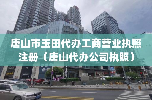 唐山市玉田代办工商营业执照注册(唐山代办公司执照)