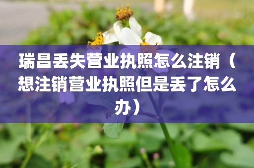 瑞昌丢失营业执照怎么注销（想注销营业执照但是丢了怎么办）