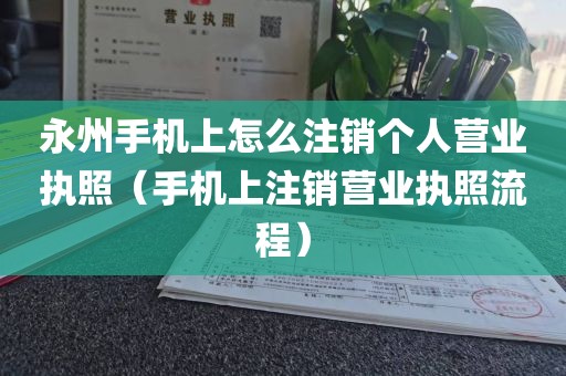 永州手机上怎么注销个人营业执照（手机上注销营业执照流程）